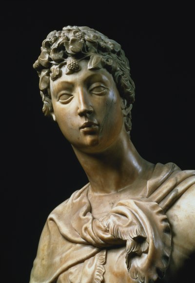 David, détail de la tête (détail) - Donatello