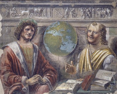 Héraclite et Démocrite, vers 1486 (détaché et porté sur toile) - Donato Bramante