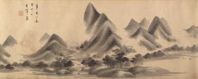 Paysage dans le style de Mi Fu, daté 1611 et 1612 - Dong Qichang