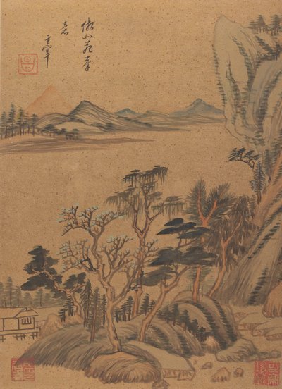 Paysages et poèmes, XVIIe siècle, probablement après 1625 - Dong Qichang