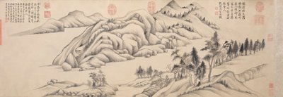 Rivière et montagnes par une claire journée d