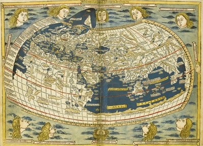 Carte du monde de Ptolémée - Donnus Nicolaus Germanus