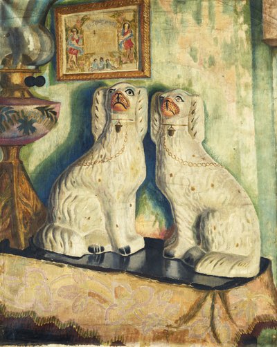 Chiens de Staffordshire, vers 1928 - Dora Carrington