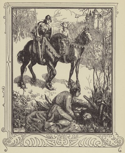 Une dame pleurant amèrement - Dora Curtis