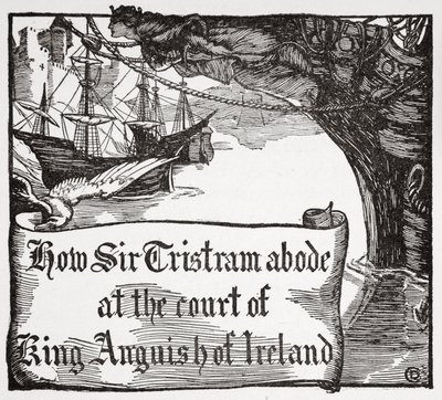 Comment Tristan demeura à la cour du roi Anguish d