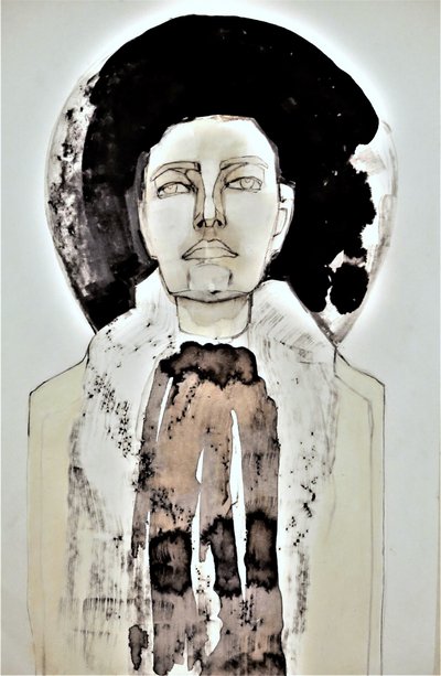 Portrait abstrait « Halo » - Doris Schmitz