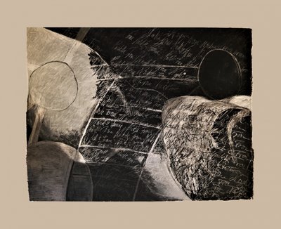 Écriture géométrique sombre - Doris Schmitz