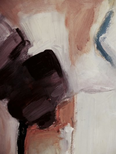 Flux abstrait aux accents terreux - Doris Schmitz