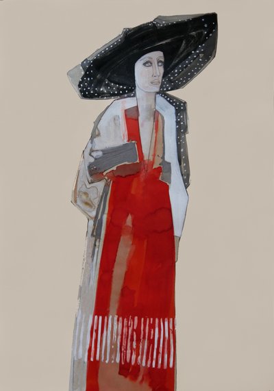Robe rouge pour femme élégante - Doris Schmitz