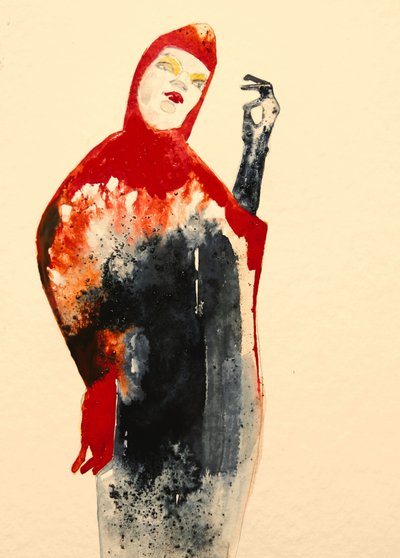 Une silhouette énigmatique à la capuche - Doris Schmitz