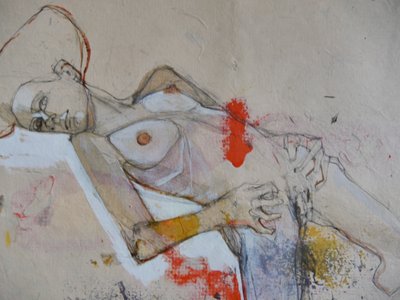 Nu allongé expressif - Doris Schmitz