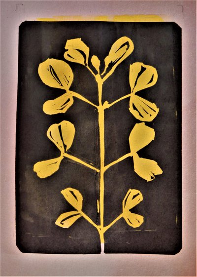 Forme botanique dorée - Doris Schmitz