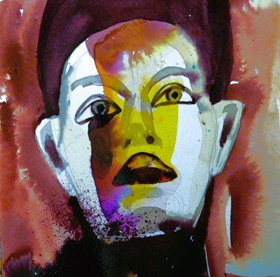 Visage abstrait intense - Doris Schmitz