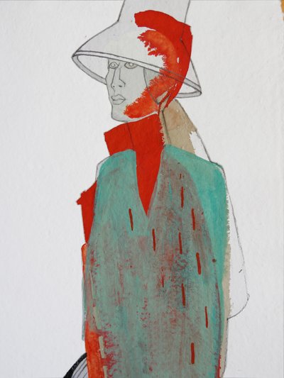 Figurine de mode « Red Splash » - Doris Schmitz