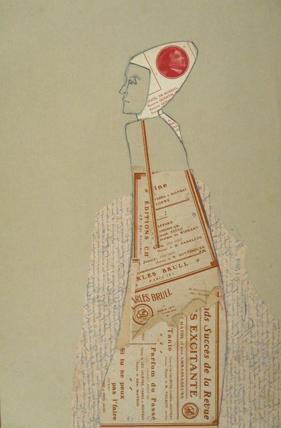 Portrait stylisé sur papier - Doris Schmitz