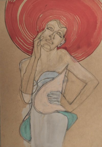 La femme au chapeau rouge - Doris Schmitz