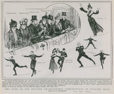 Compétitions du championnat de patinage au Niagara Hall (gravure) - Douglas Macpherson