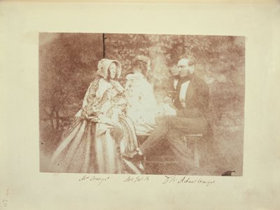 Portrait de groupe avec M. et Mme Adair Craigie, Mme James Brewster et Sir David Brewster - Dr. John Adamson