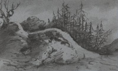 Composition de rochers et de pins - Dr. Thomas Monro