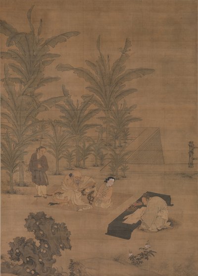 Le savant Fu Sheng transmettant le Livre des Documents, 15ème-milieu du 16ème siècle - Du Jin
