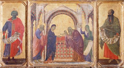 Salomon, présentation au Temple et le prophète Malachie (détail) - Duccio di Buoninsegna