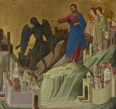 Tentation sur la montagne - Duccio di Buoninsegna