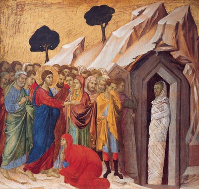 La résurrection de Lazare - Duccio di Buoninsegna