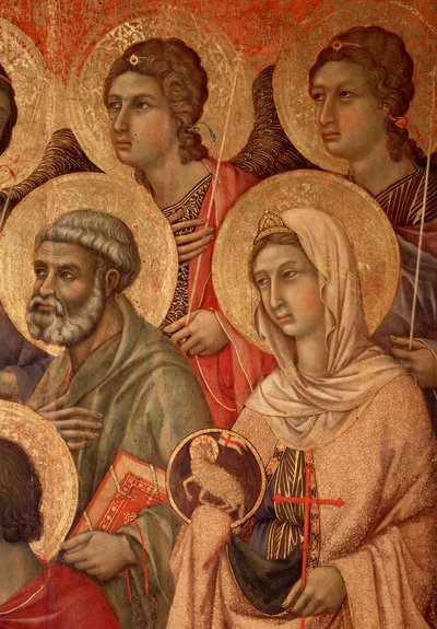 Vierge et enfant sur le trône (détail) - Duccio di Buoninsegna