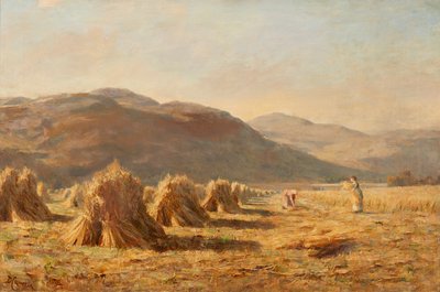 Récolte près de Dumyat, collines d