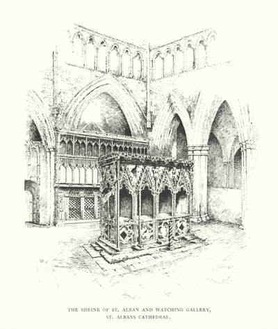 Le sanctuaire de Saint Alban et la galerie de surveillance, cathédrale de St Albans - Duncan Moul