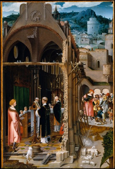 Un sermon sur la charité (peut-être la conversion de Saint Antoine), vers 1520-1525 - Dutch School