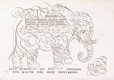 Un dessin calligraphique d