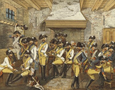 Uniformes de cavalerie hollandaise, vers 1790 - Dutch School