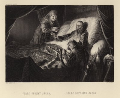 Isaac bénissant Jacob - Dutch School