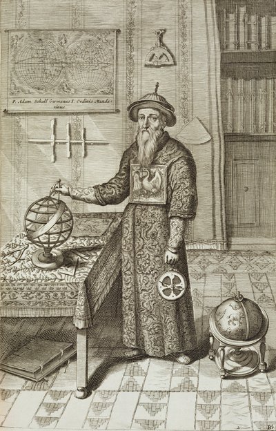 Johann Adam Schall von Bell (1591-1666) de China Illustrated par Athanasius Kircher (1601-80) 1667 - Dutch School