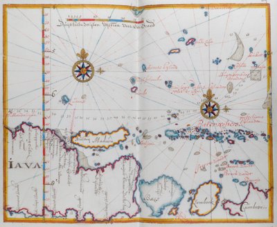 Carte des îles de Java; Madura; Bali et autres îles - Dutch School