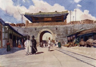 Une des portes de Séoul, la capitale de la Corée - E.H. Fitchew