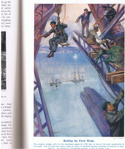 Construction du pont du Forth, illustration de 