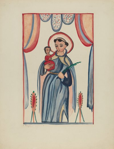 Panneau du Retable de San Antonio, vers 1936 - E. Boyd
