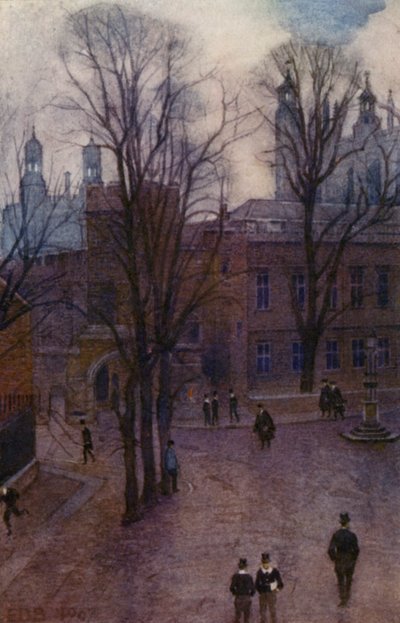 Eton : École supérieure et Long Walk depuis Common Lane House - E. D. Brinton
