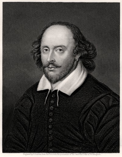 William Shakespeare, dramaturge anglais, 19ème siècle - E. Scriven