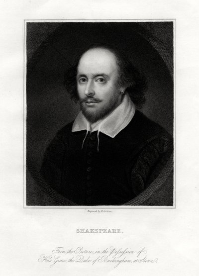 William Shakespeare, dramaturge anglais, 19ème siècle - E. Scriven