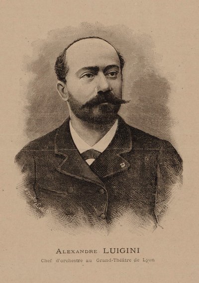 Portrait du compositeur Alexandre Luigini 1850-1906, 1887 - E. Sédard