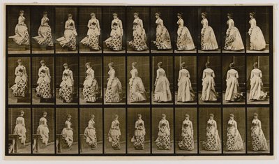 Descendre des escaliers et tourner, extrait du livre Animal Locomotion - Eadweard Muybridge
