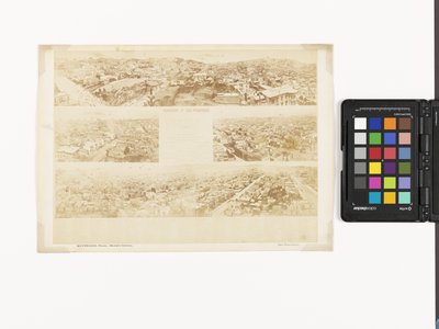 Clé du panorama de San Francisco, depuis California Street Hill - Eadweard Muybridge