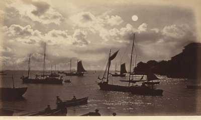 Effet de clair de lune - Baie de Panama, 1877 (photo) - Eadweard Muybridge