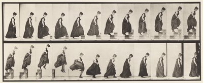 Planche 173. Montée des marches et sautant, 1885 - Eadweard Muybridge