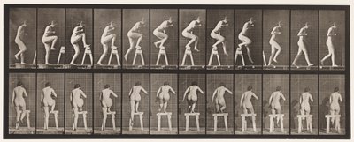 Planche 178. Marcher sur et par-dessus un tréteau - Eadweard Muybridge