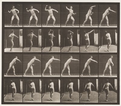 Planche 286. Base-ball; Lancer - Eadweard Muybridge