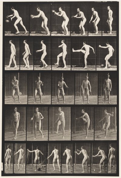 Football; Coup de Pied, 1885 - Eadweard Muybridge